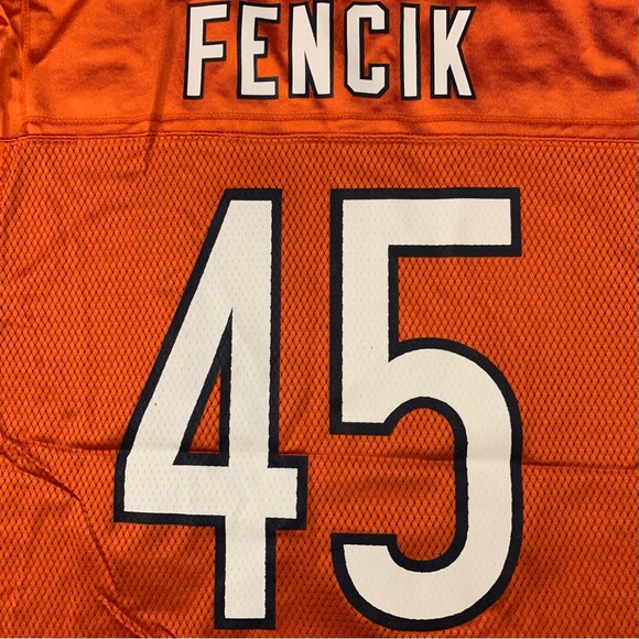 SOLD Rare Reebok Gary Fencik Chicago Bears #45 Orange Alternate NFL Jersey MeN M - Picture 7 of 7
